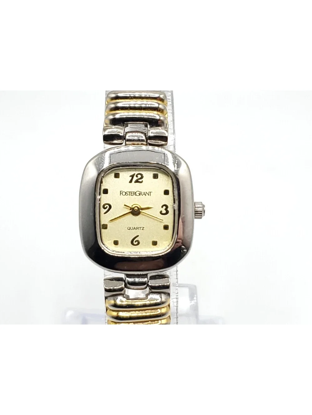 Foster Grant Quartz Watch Womens New Battery Two-Tone Dial 20mm